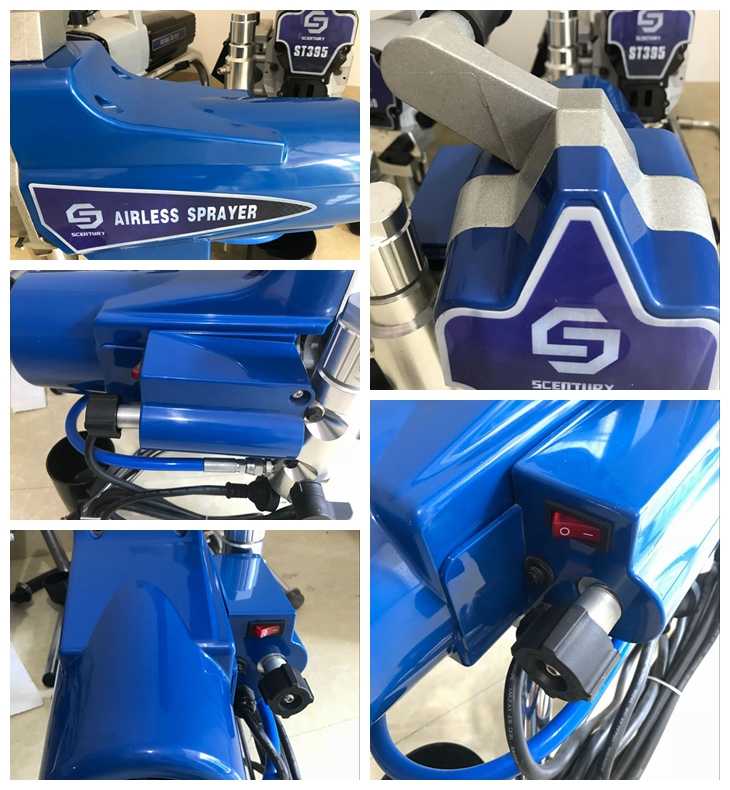 details of ST-395 airless paint sprayer